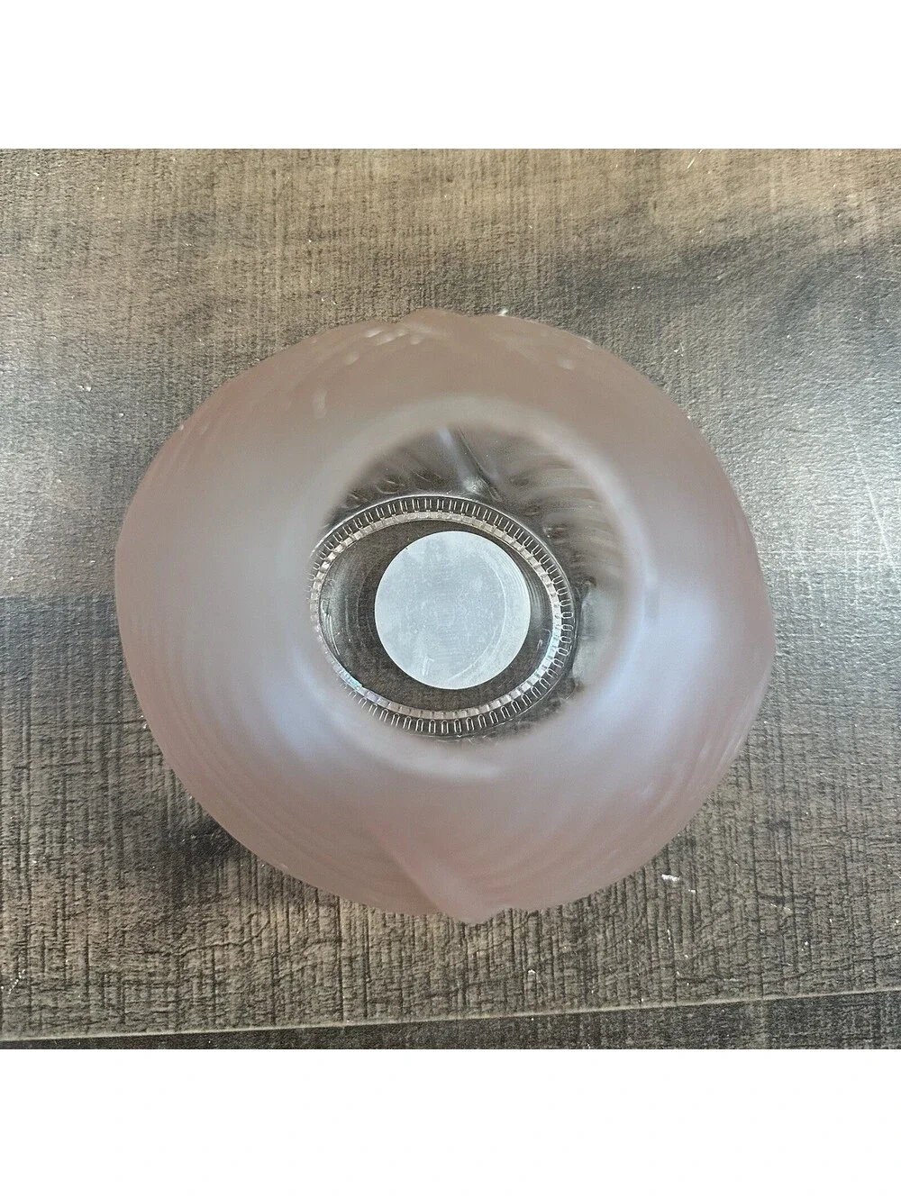 Contemporary Glass Vase with Leaf Design